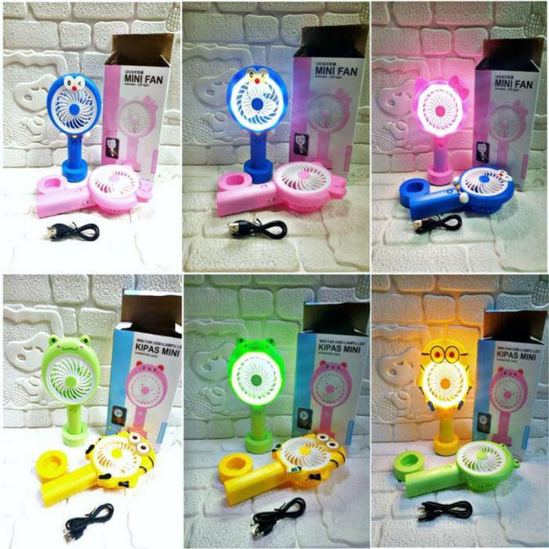 Kipas Angin Mini Portable Rechargeable Fan 3-Speed Adjustment Kipas Angin Genggam s9