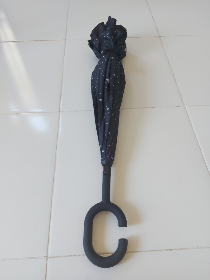 Perfin Pfum02 Payung Terbalik Besar 2 Lapis Kain Gagang C Reverse Umbrella