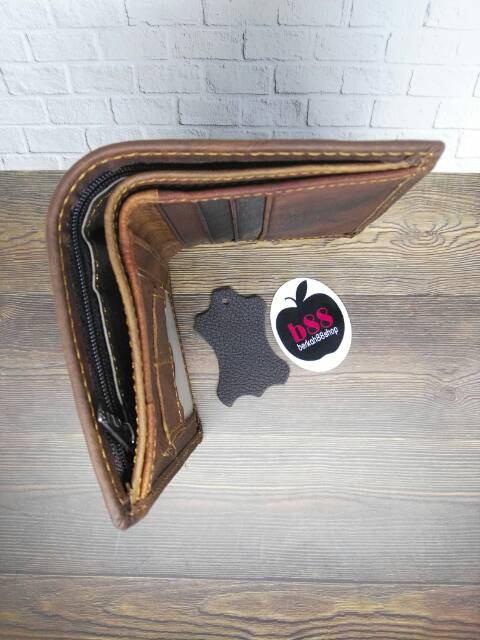 DOMPET KULIT PRIA COWO LIPAT IMPORT LEVIS 811 MOTIF / DOMPETKULIT ASLI PRIA LIPAT BERDIRI