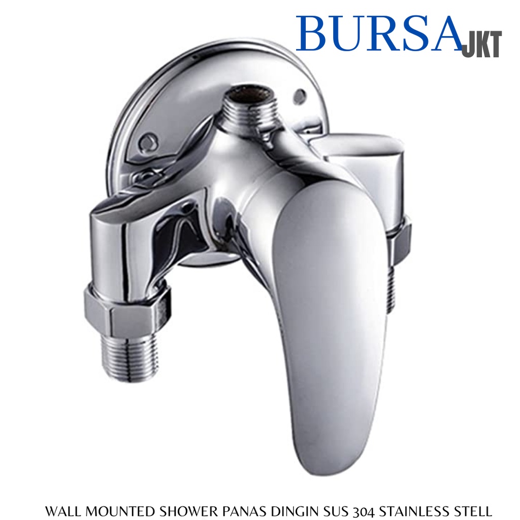 KRAN SHOWER AIR PANAS DINGIN WALL MOUNTED FAUCET CHROME SUS304 STAINLESS ANTI KARAT