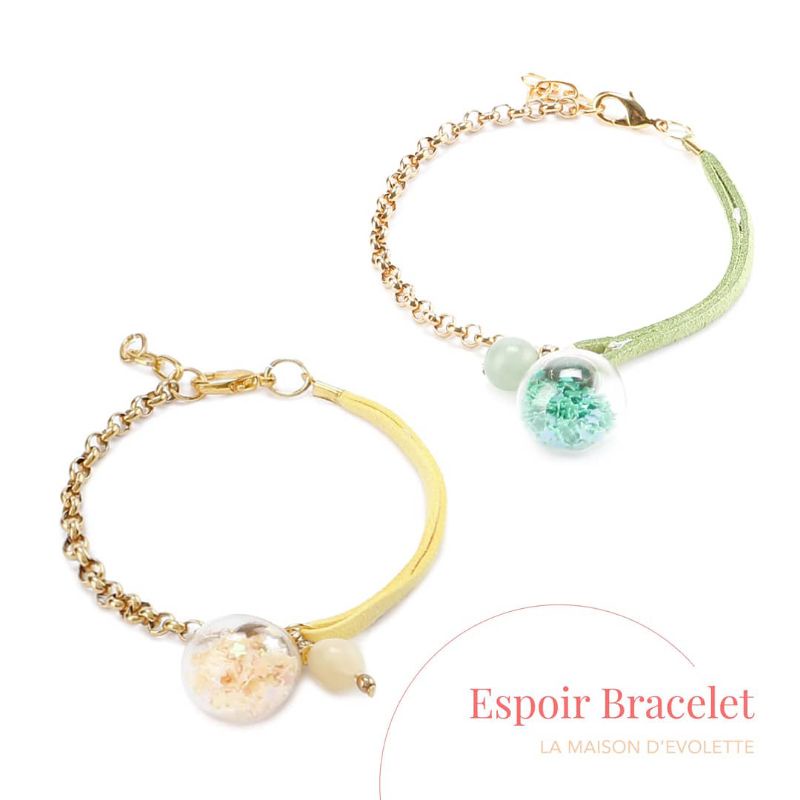 La Maison D'Evolette - Espoir Bracelet Gold Plated - Sun Jade, Aventurine (gelang crystal)