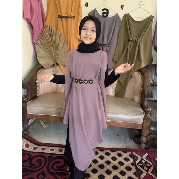 outer kaftan anak(restok tanpa PO)usia 5-11 tahun