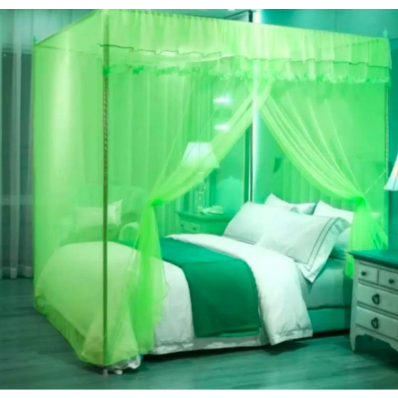 KELAMBU DEWASA POLOS WARNA HIJAU / KELAMBU DEWASA JUMBO MODEL TENDA UKURAN 200×150 - 200×180 - 200×2