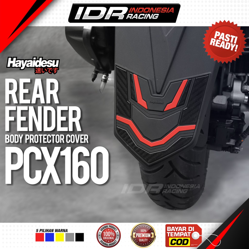 Hayaidesu PCX 160 Rear Fender Cover Body Protector Aksesoris