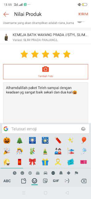 Kemeja Batik Wayang Prada //styl Slimfit Standar - Big Size M L Xl Xxl Xxxl