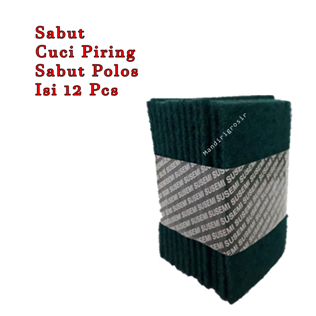 Sabut Polos * Susemi * Sanlight * Sabut Cuci Piring * 12pcs