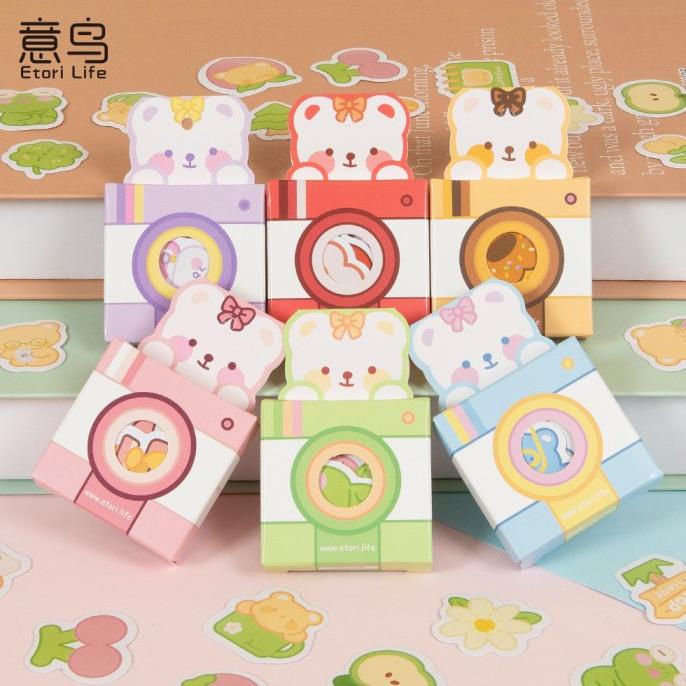 

Bear Camera Series Flake Stickers Set