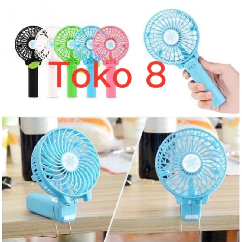 Mini fan Handy / kipas lipat/ kipas angin portable / kipas tangan / kipas baterai / kipas genggam