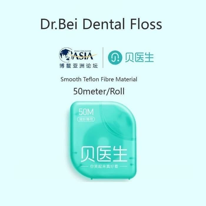 Doctor Bei Dental Floss Teeth Flossing 50M/Roll Benang Gigi