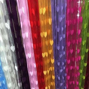 GB  Tirai Benang Motif Love Tirai benang heart Motif Tirai Benang Korea