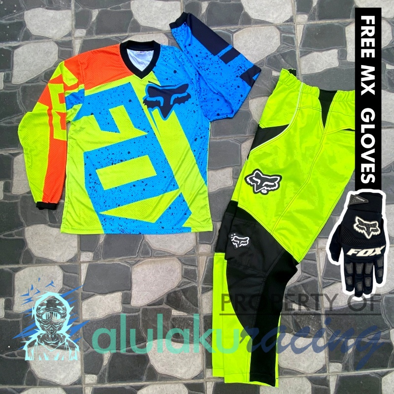 Jersey &amp; Celana MX Trail Motocross - Paket Bundling FOCT0804-F41