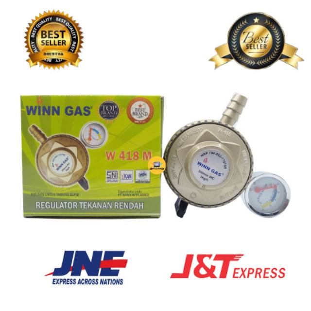 Beliajadulu88 regulator gas elpiji plus meteran Winn / quadron regulator dengan murah