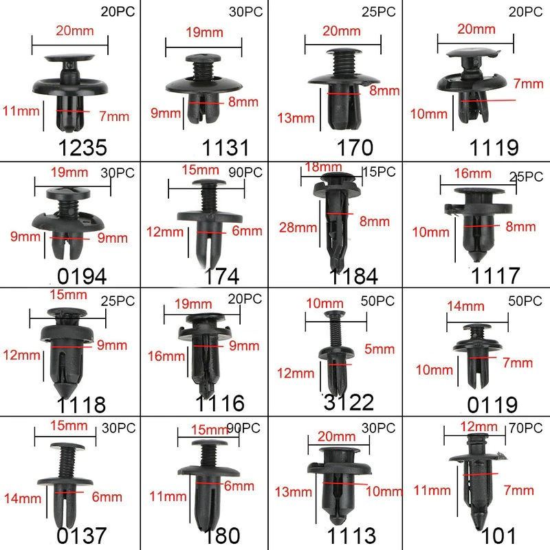 klip bumper mobil - baut rivet mobil - baut Rivet clip Fender Doortrim Bumper Rivet Mobil Kancing Baut Klip Bemper Body Trim Panel Pintu Dashboard Mobil