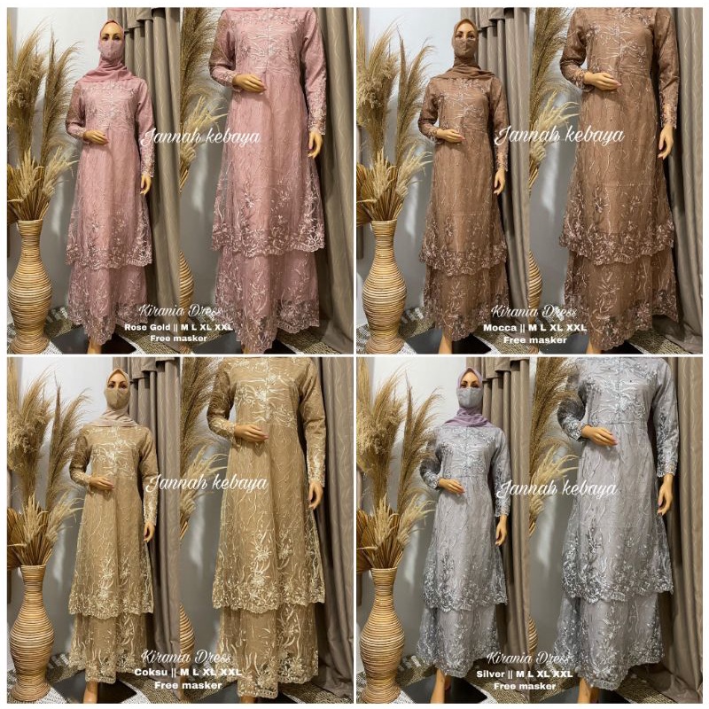 REALPICT GAMIS TINGKAT / GAMIS KIRANIA / GAMIS PESTA / GAMIS MEWAH / GAMIS KEKINIAN