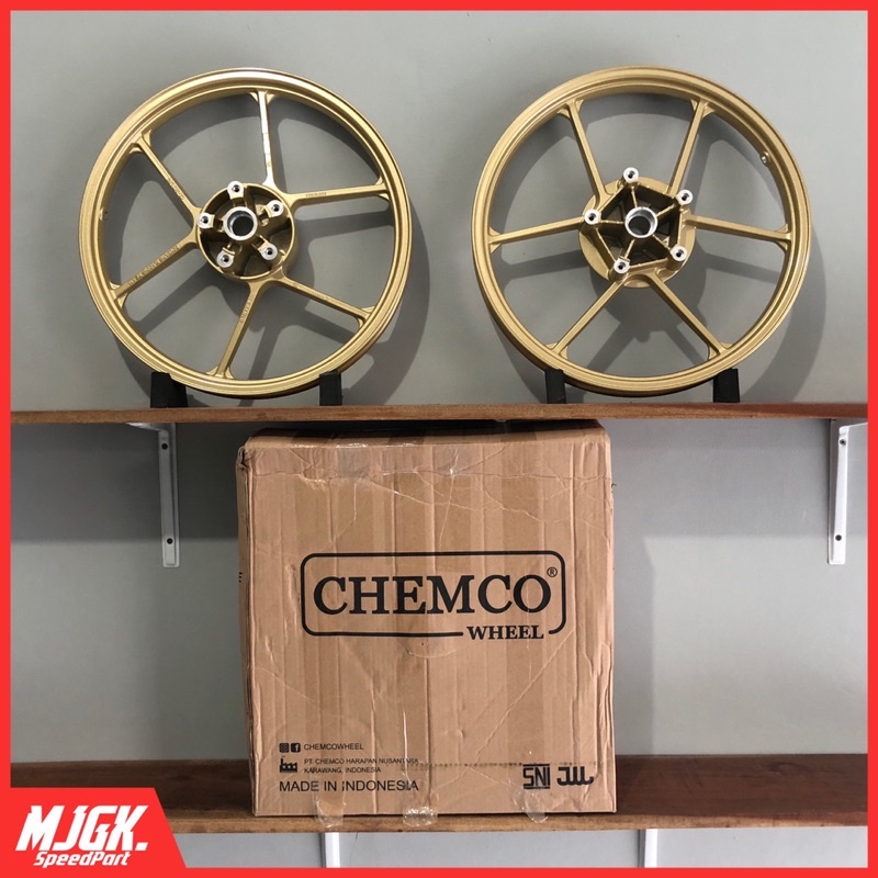 Velg Chemco BRT PNP MX King 160 x 160 Gold & Hitam