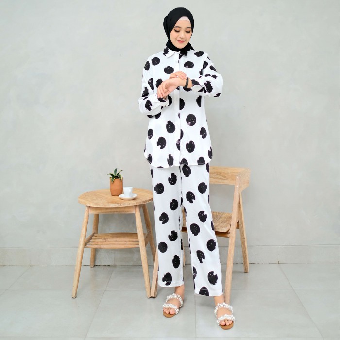 Piyama Fashion Multifungsi Kode Ladybug Pajamas Original by ELDERA Koleksi One Set Tie Dye Wanita