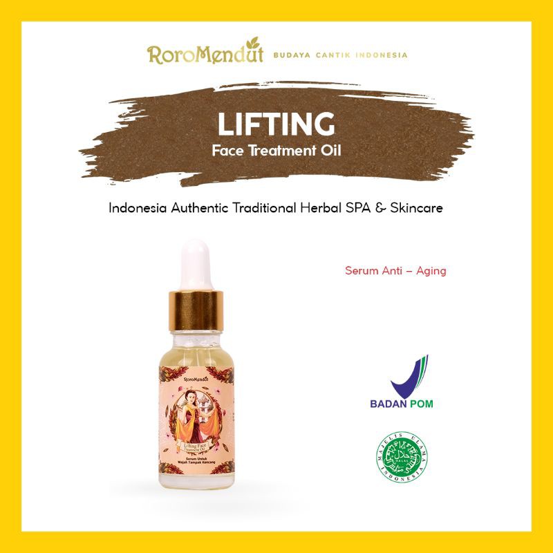 Serum Lifting Face Treatment Oil Anti Aging Skincare Roro Mendut