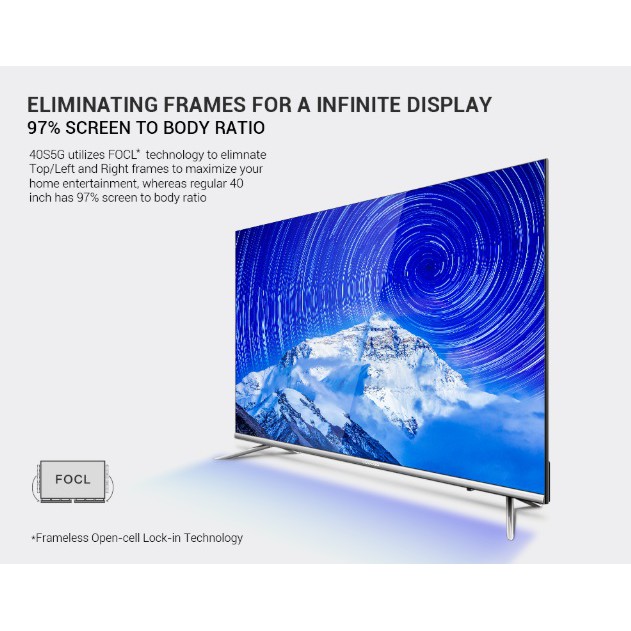 TV TELEVISI LED 40S5G COOCAA 40INCH 40IN 40 INCH IN SMART KHUSUS GOJEK