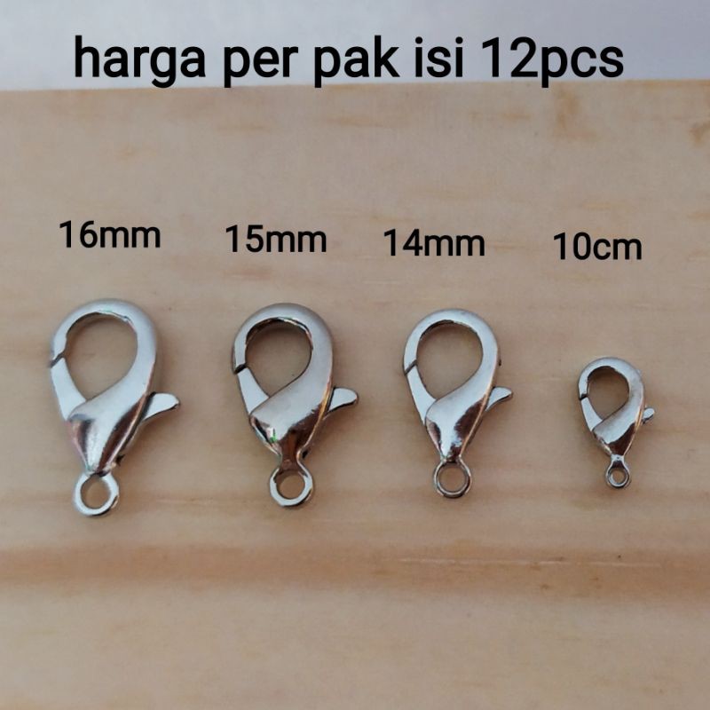 Kokot udang 10mm 14mm dan 16mm ( isi 12pcs) / pengait udang