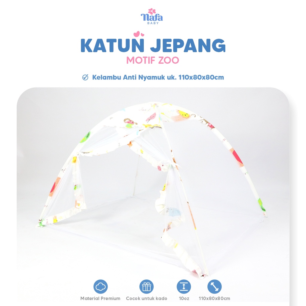 NAFA BABY - Kelambu Bayi Anti Nyamuk | Kelambu Tenda Katun Jepang