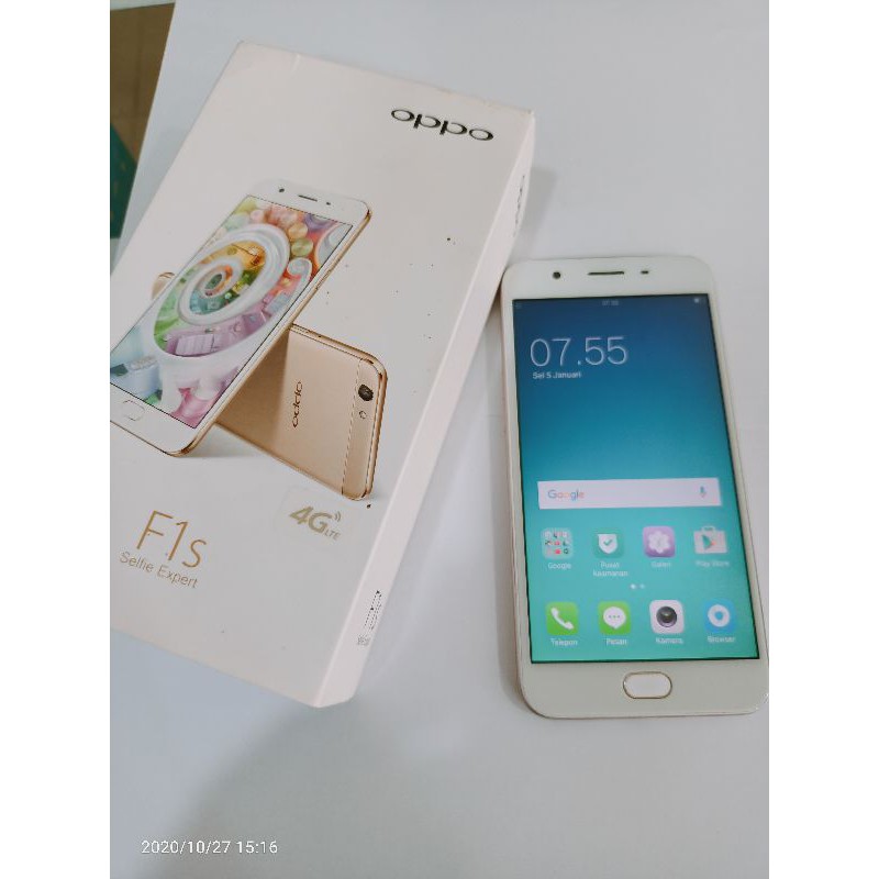 oppo f1s second ram 3/32 second garansi resmi