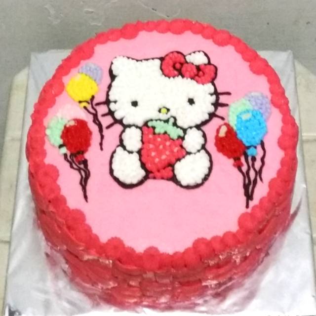 Kue Ulang Tahun Hello Kitty Coklat : Jual Kue Ulang Tahun Hello Kitty Murah Harga Terbaru 2021 : Cara membuat kue ultah hello kitty buttercream transfer how to make a birthday cake youtube.