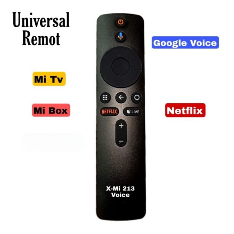 Remote Universal Xiao MI Untuk MI TV MI Box MI Stick Voice Seperti ORI - 212