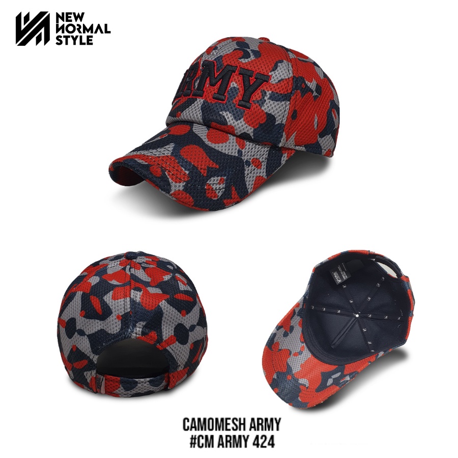 CAMOMASK ARMY SERIES Topi Pria Distro Baseball Jaring Tactical Komando Army Pria Wanita Cowok Kekinian Original Keren Dewasa Murah