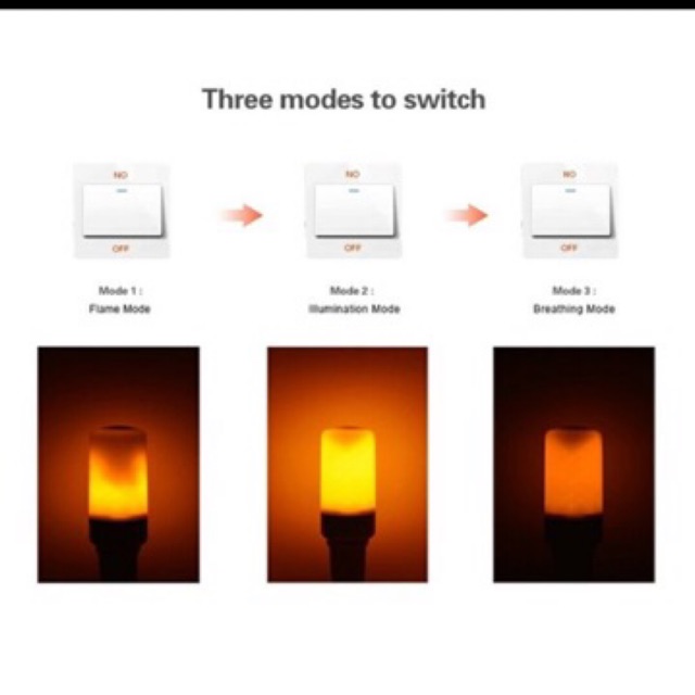 Lampu led api 9w 9 watt lampu fire flame dekorasi interior cafe caffe lampu api 9watt