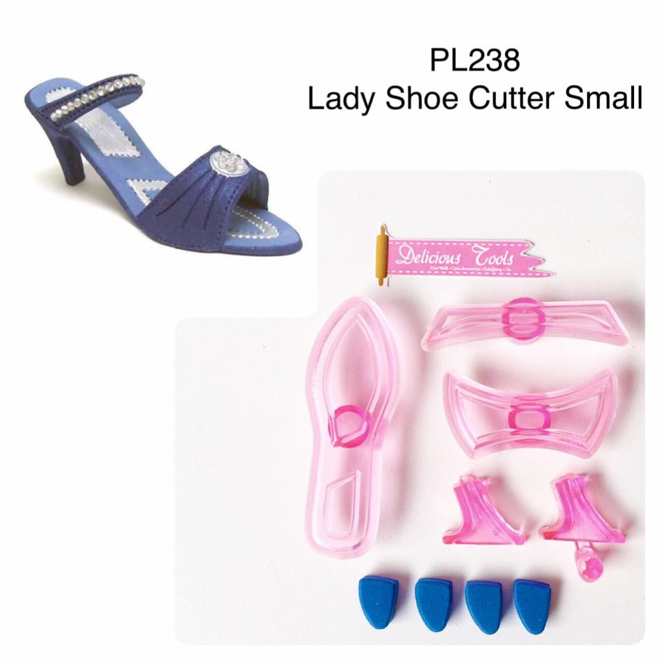 

PL238 Lady Shoe Cutter Small cutter cookies fondant clay alat hias kue