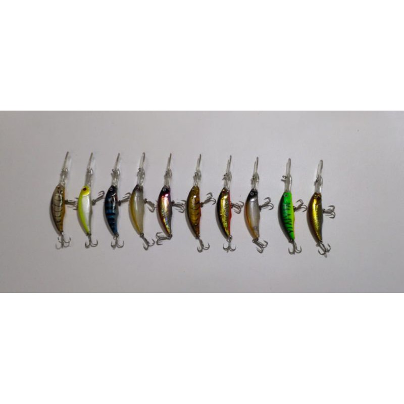 Minnow Lidah Panjang 10cm(lidah 4cm)..