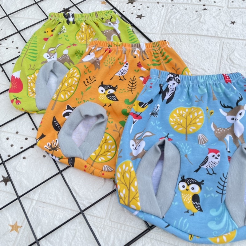 3 PCS Celana Pop Bayi  Celana Kacamata Bayi Baru Lahir Celana Pop Fullprint Bayi Celana Lucu Bayi Newborn DNW BABY