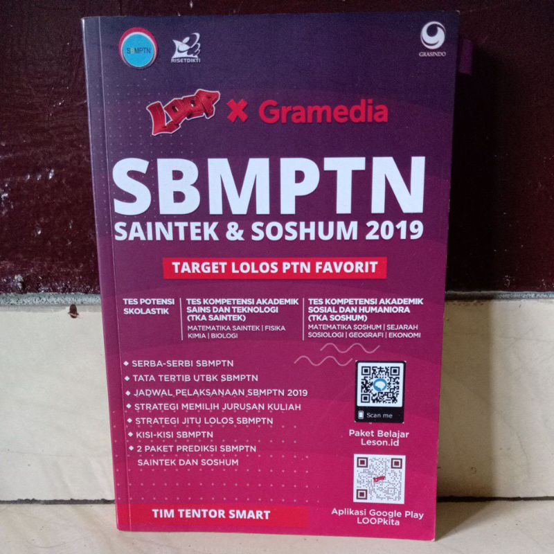 

Buku SBMPTN Sintek dan Soshum 2019