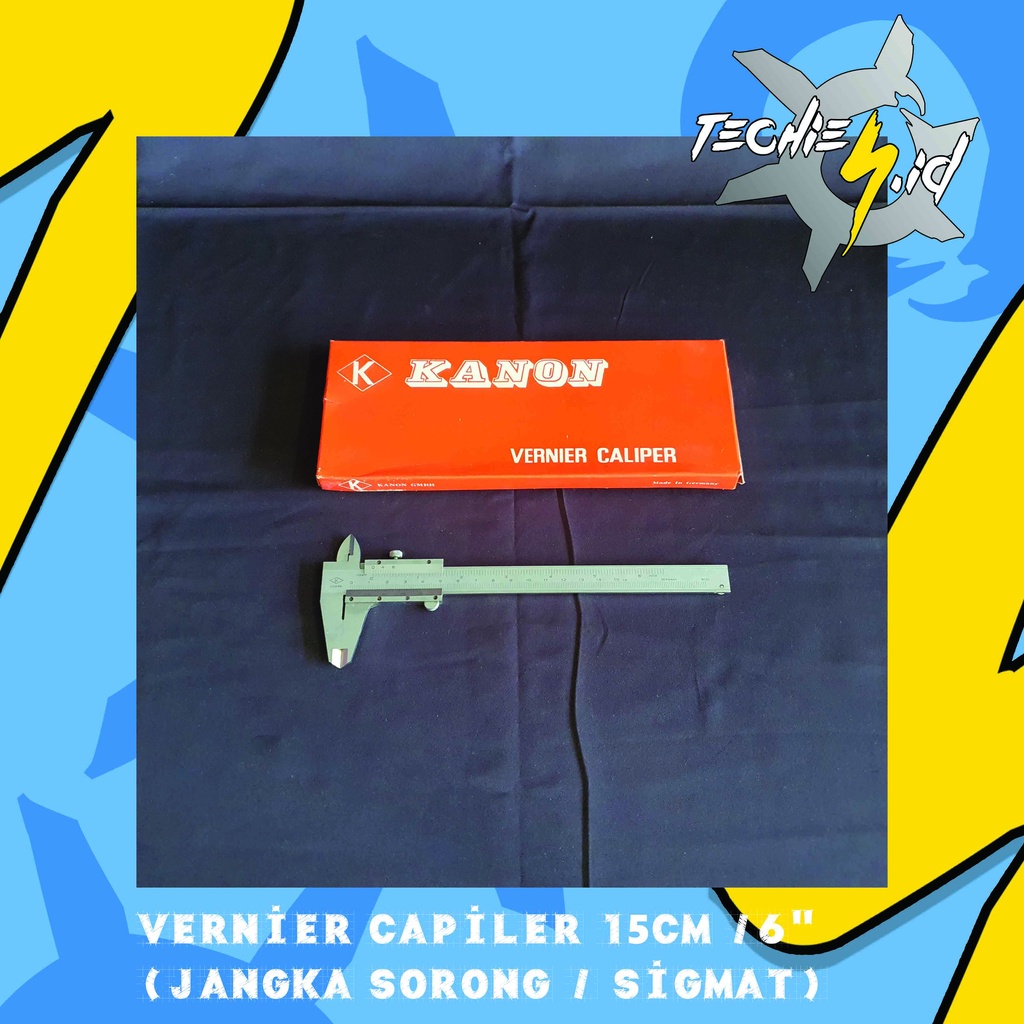 

Vernier Capiler 15cm / 6inch (Jangka Sorong / Sigmat) Kanon