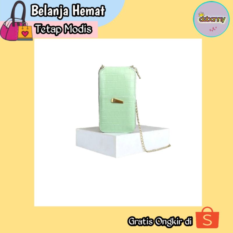 TAS SELEMPANG TAS KECIL TAS  HP CEWEK TAS DOMPET WANITA TALI RANTAI TAS KEKINIAN TAS CEWE DOMPET