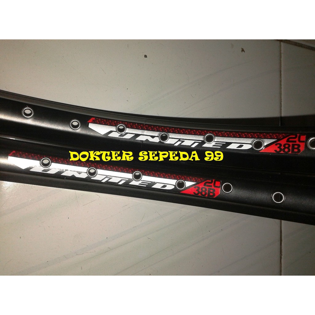 velg rims 20inch 36 hole united 38B double wall alloy