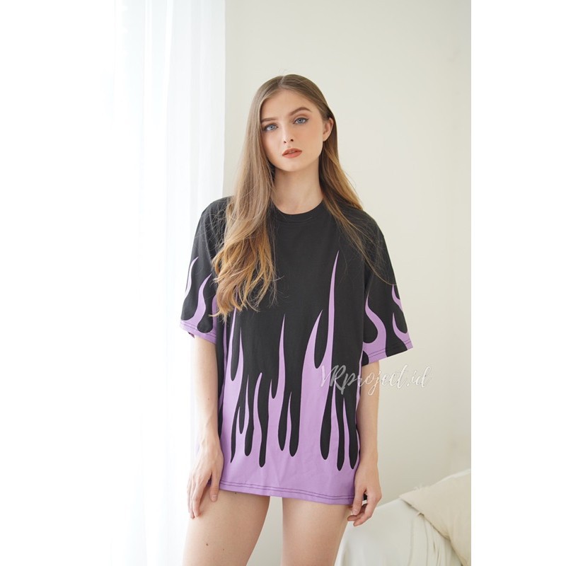 Kaos Oversize Fire Atasan Wanita