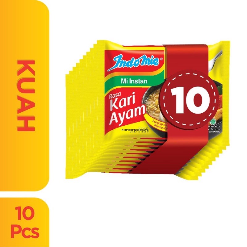 

10 pcs - Indomie Kari ayam