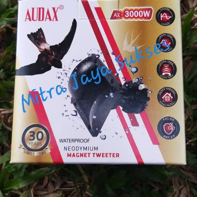 Tweeter Audax Ax 3000 W Waterproof Tahan Air Neodymium