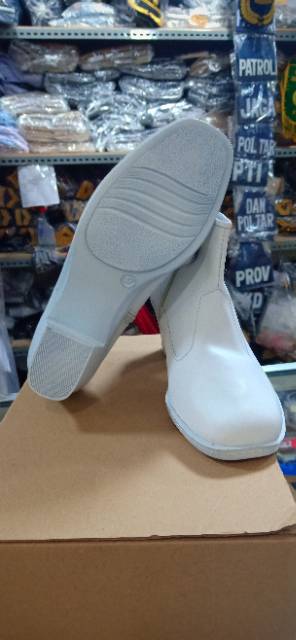 SEPATU PDH WANITA PUTIH RESLETING