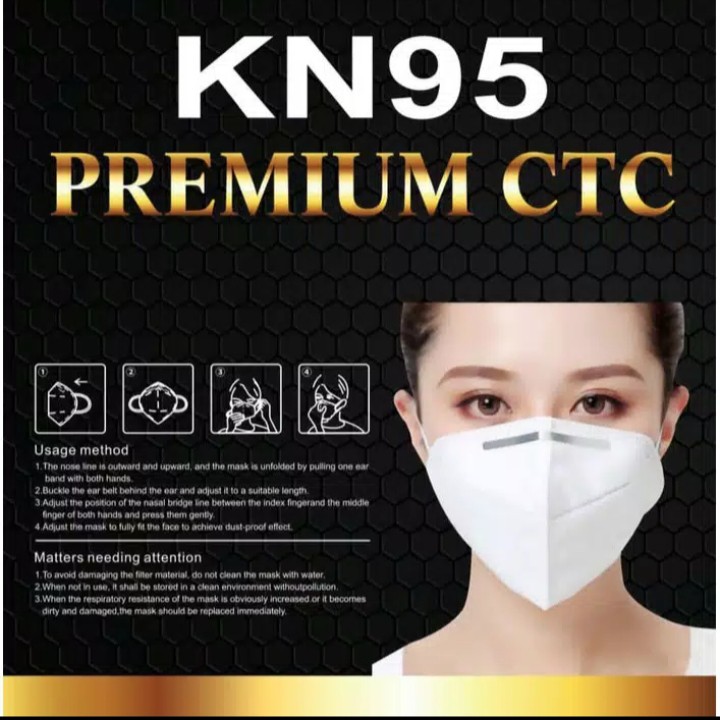 Masker KN95 Masker N95 Masker KN 95 Masker N 95 Masker Asli Bnpb- CTC - KAWAT LUAR KAWAT DALAM