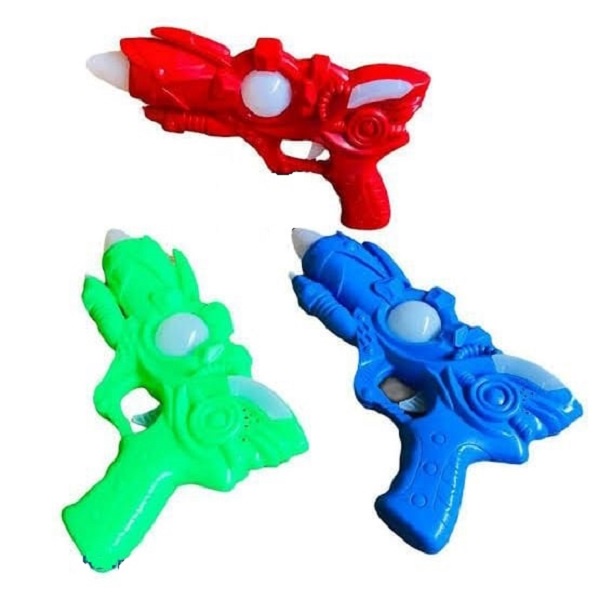 H0551 HAPPY KIDS MAINAN ANAK LAKI LAKI TEMBAK TEMBAKAN PISTOL LASER LED MUSIC ST2431 NYALA LAMPU DAN