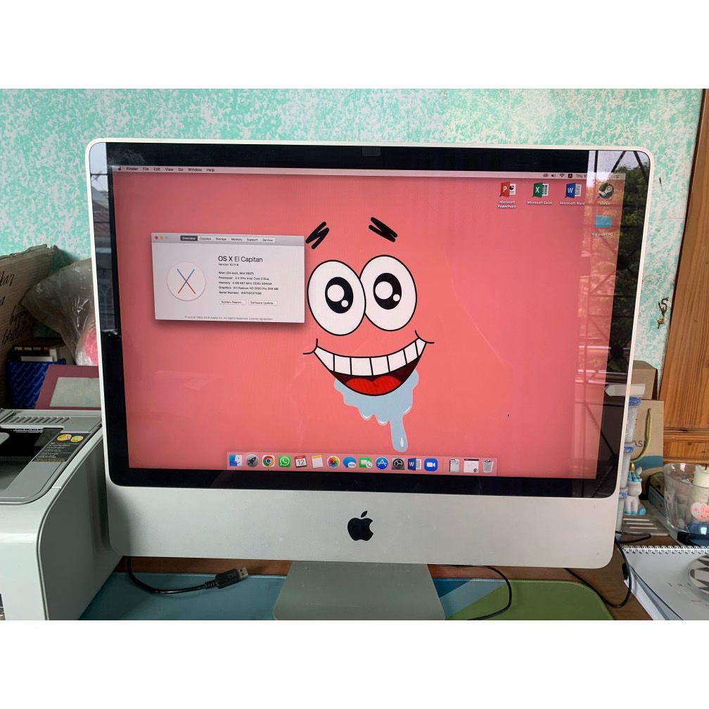 Imac 24Inch Mid 2007 Second (Hanya PC, tidak termasuk Keyboard & Mouse)