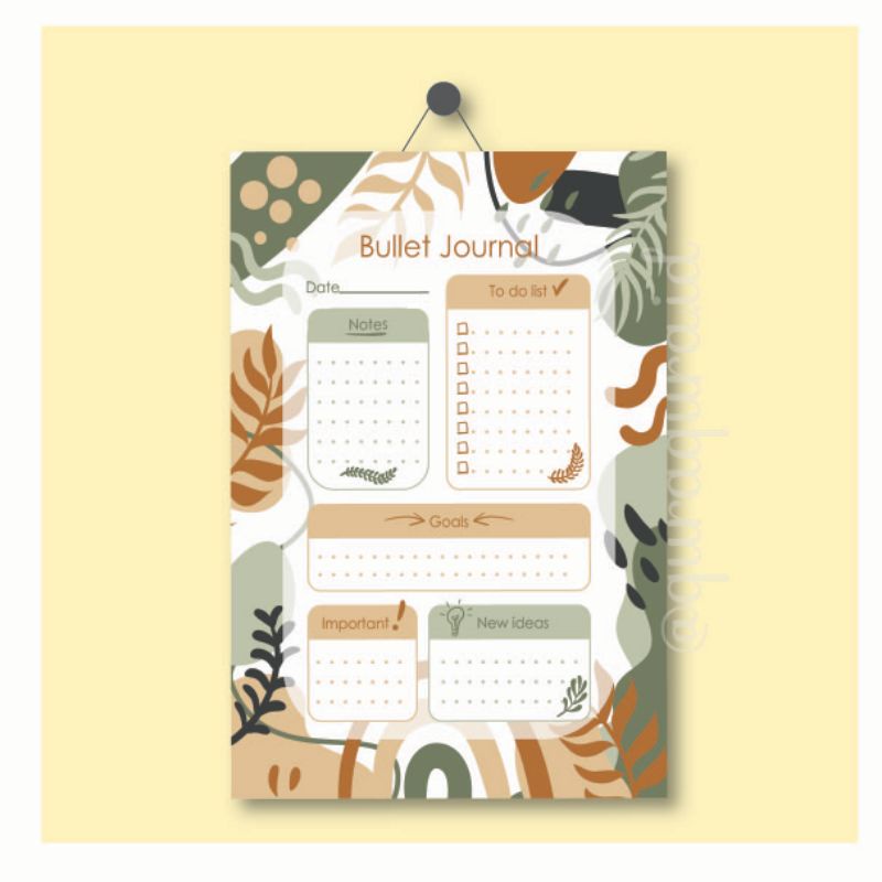 

Papan Jadwal Harian (Weekly Planner Board) Size 20 x 30 cm