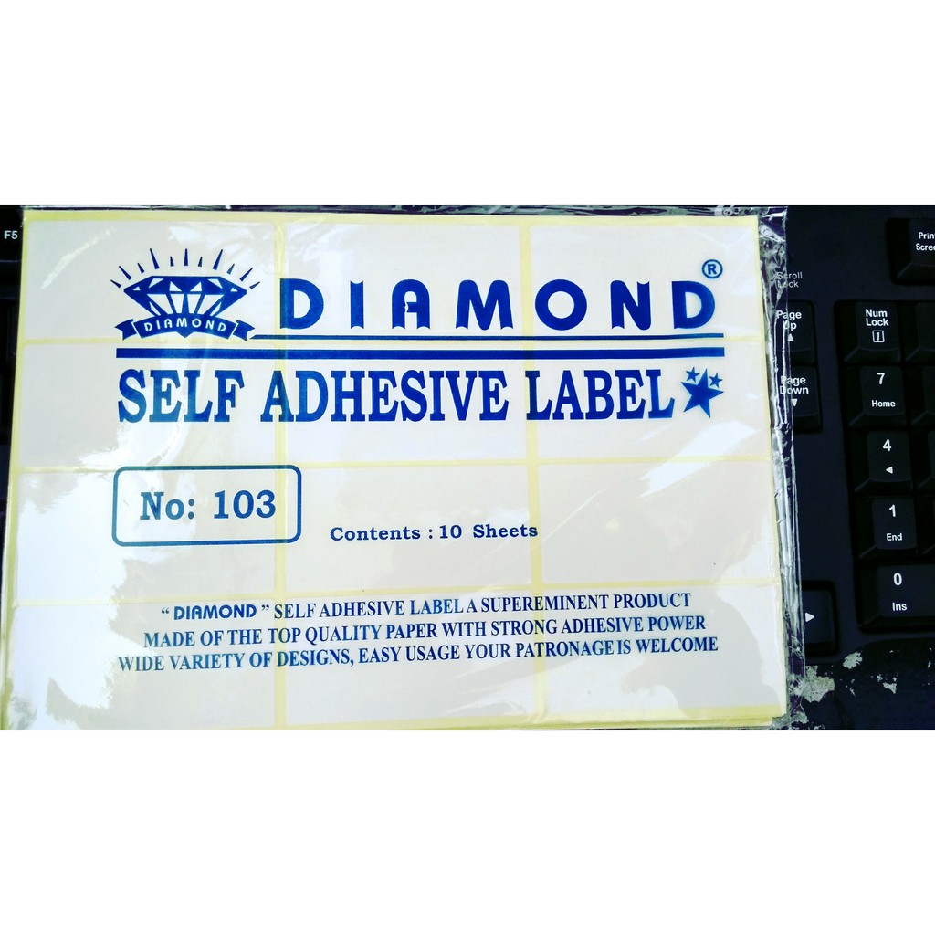 LABEL DIAMOND  NO 103 Shopee  Indonesia