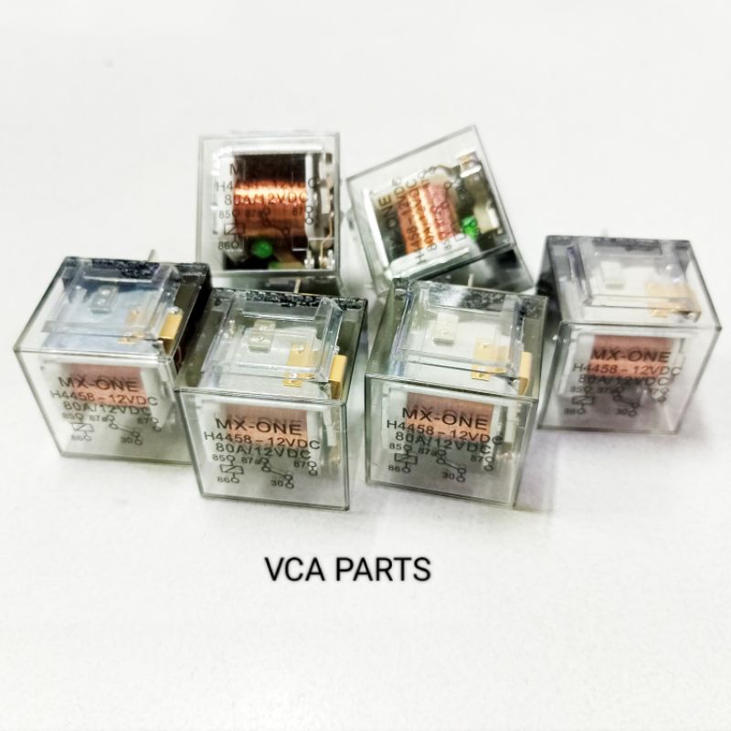 RELAY TRANSPARAN 12v kaki 5 (5p) UNIVERSAL.