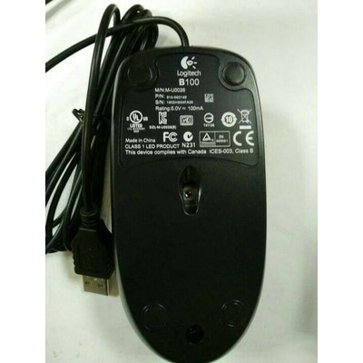 Logitech B100 Mouse Wired USB Original