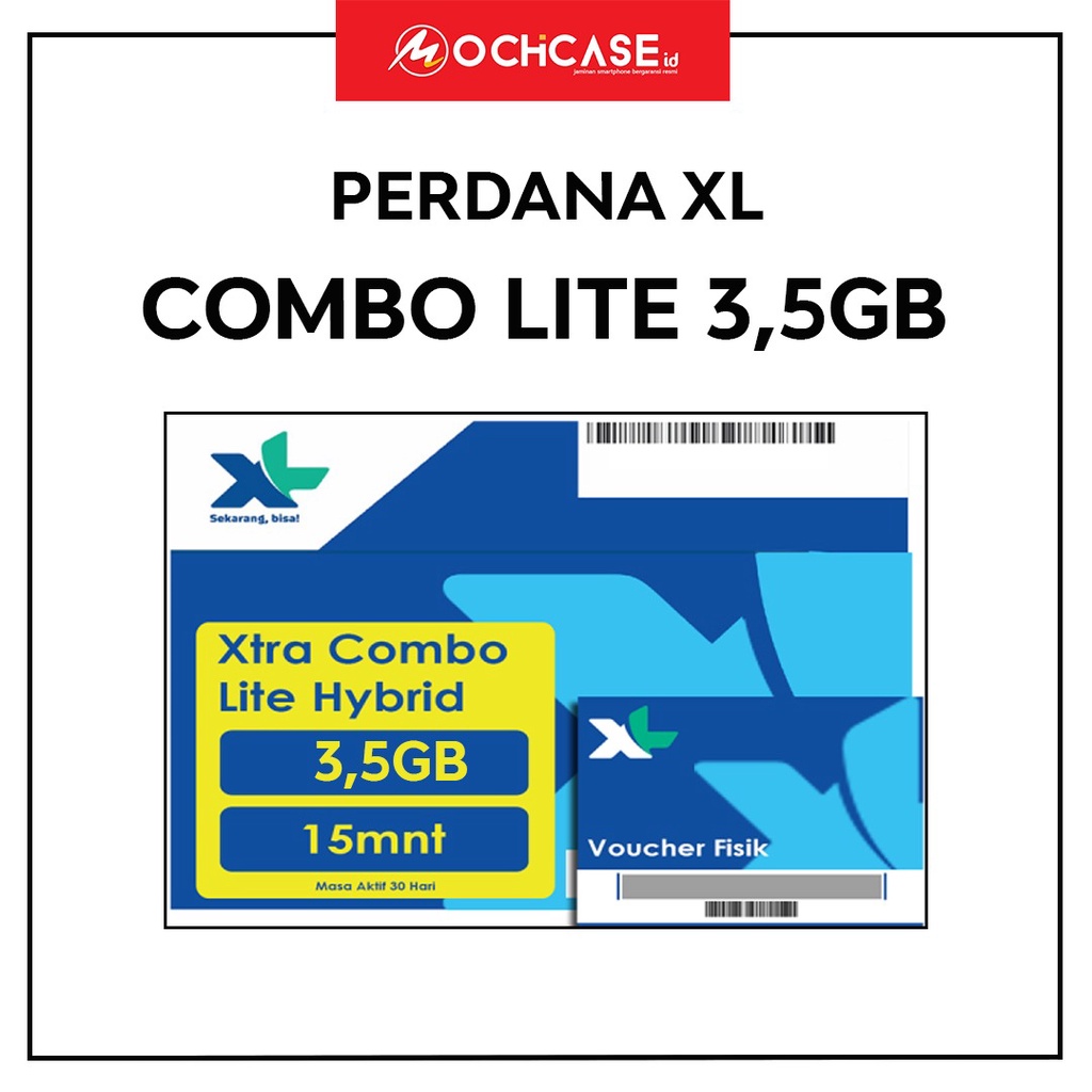 Perdana XL 3.5GB/6GB/11GB/21GB/31GB COMBO LITE | KARTU PERDANA KUOTA XL COMBO LITE