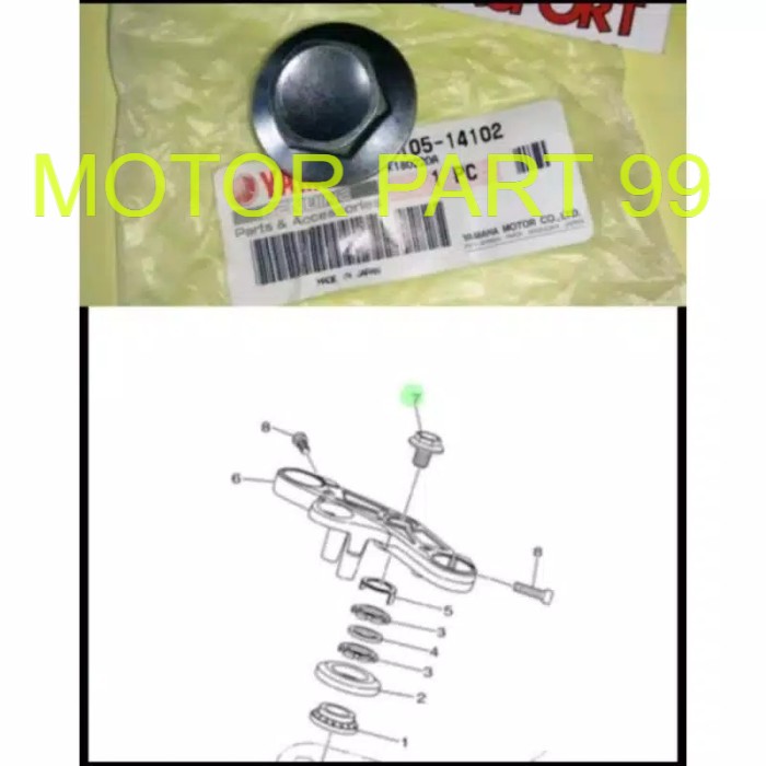 Baut segitiga atas yamaha R25 MT25 original Yamaha YGP