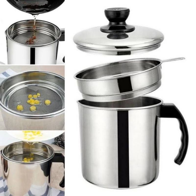 Saringan Minyak Stainless / Oil Pot Stainless